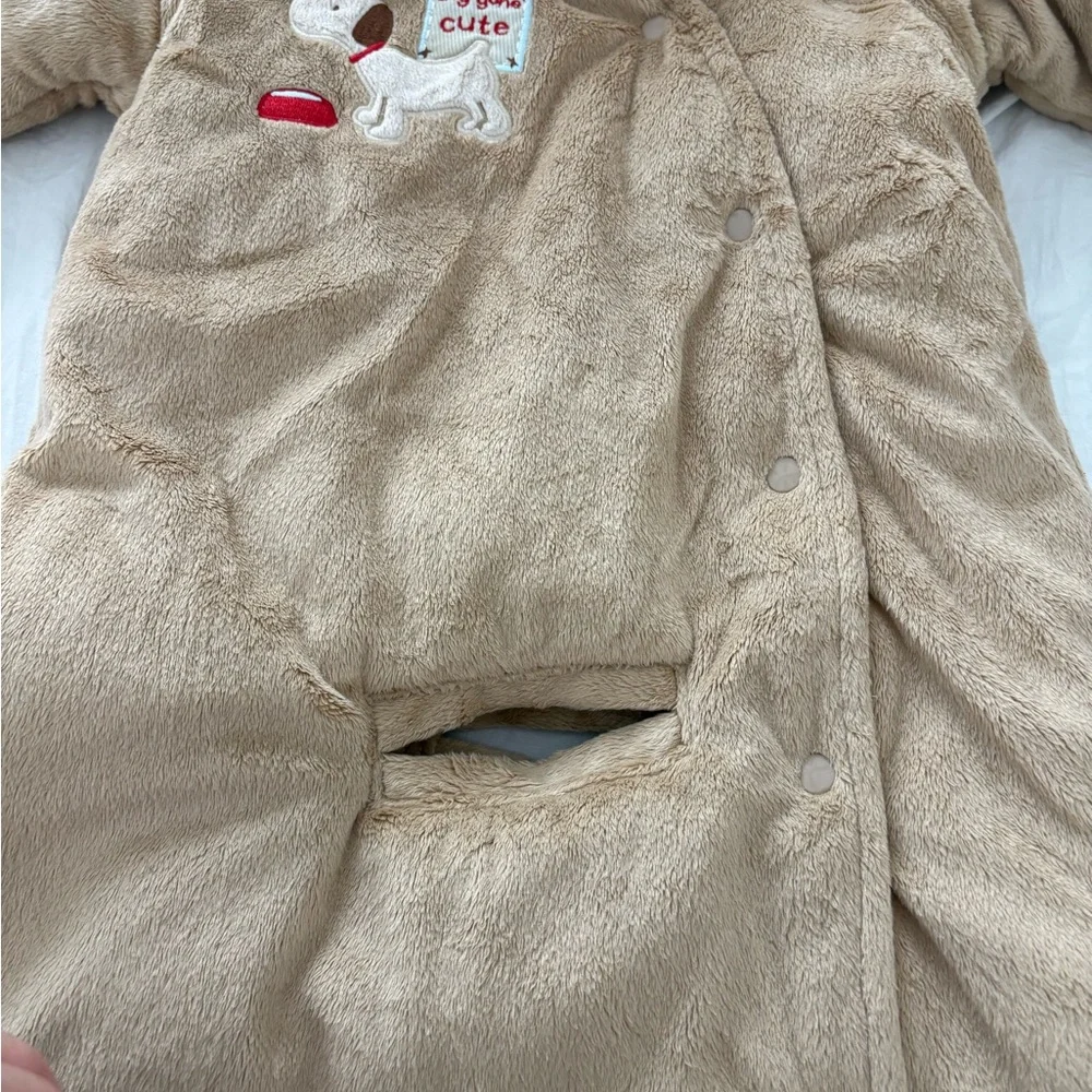 Child of Mine‎ Tan Puppy Cozy Sacks NWOT